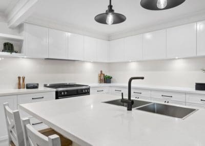 harrington park all white kitchen